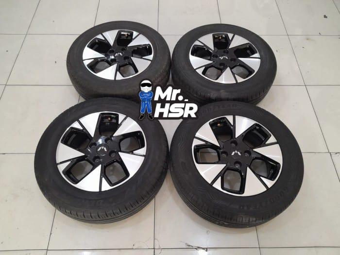 Velg Mobil Bekas Original Wuling Alvez Ring 16 Lebar 6 Pcd 5x114,3 Et34 + Ban 205/60 R16 Nik.2023