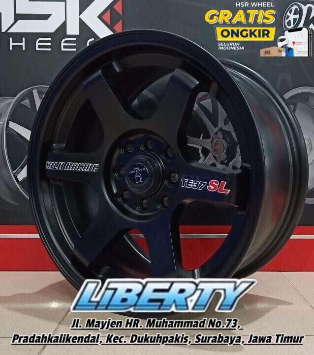 Jual Velg Racing TE37 Mobil Brio,Agya,Calya;Sigra - Vlok Rays