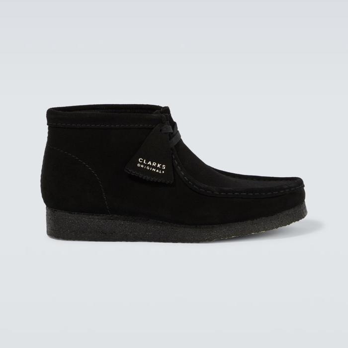 Clarks Original Wallabe Suede Boots Black