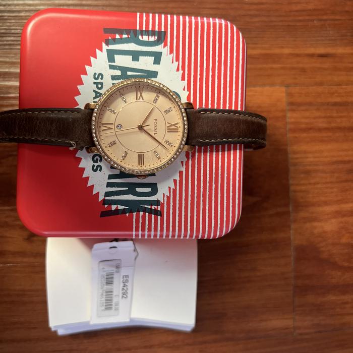 PL Jam Tangan Wanita Fossil Jam Tangan Fossil Warna Cokelat