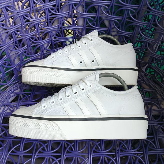 Adidas Nizza Platform White