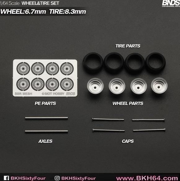 Ban Karet BNDS AL55 PREMIUM 8mm Long Axle ALLOY BEST SELLER BONUS BAN
