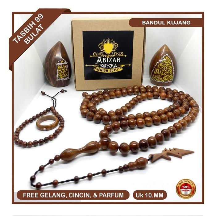 Tasbih Kokka Asli Motif Bulat Jumbo 99Butir 10MM Original Tasbih