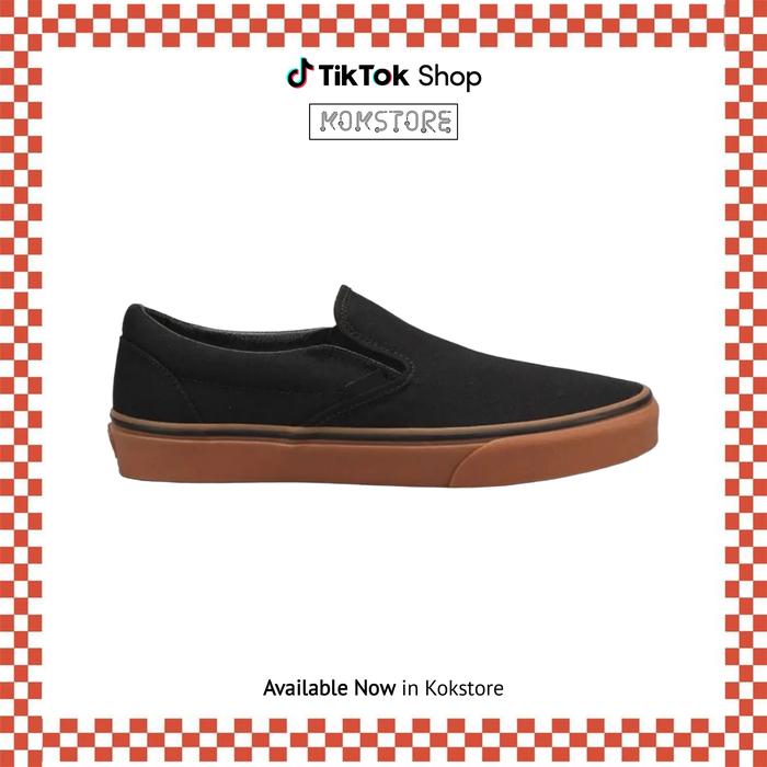 Vans Slip ON Classic Black Gum Ori Global BNIB