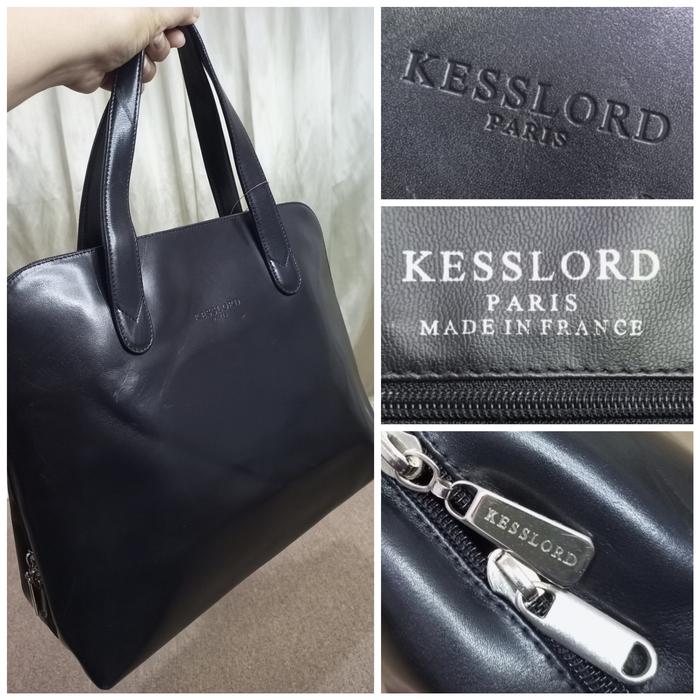 Tas handbag alma besar KessLord kulit asli hitam