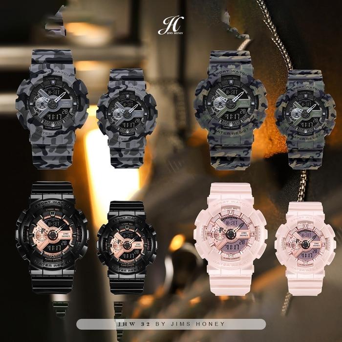 JIMS HONEY JAM TANGAN JHW 32 CEWE COWO COUPLE JAM TANGAN SPORTY