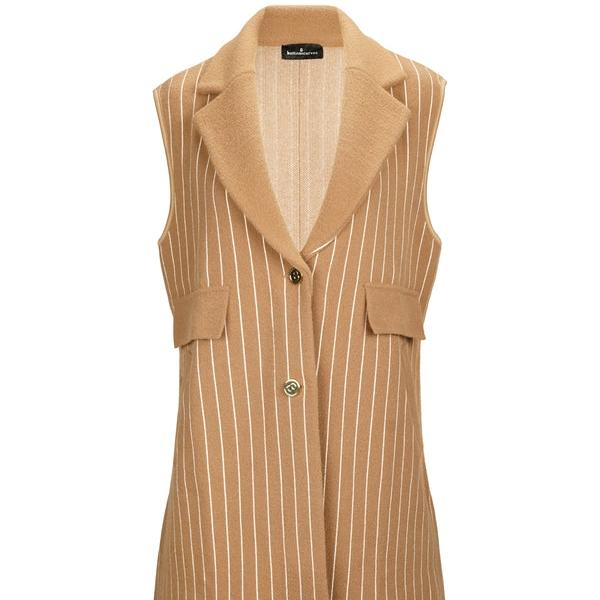 BUTTONSCARVES Catalina Sleeeveless Coat - Brown