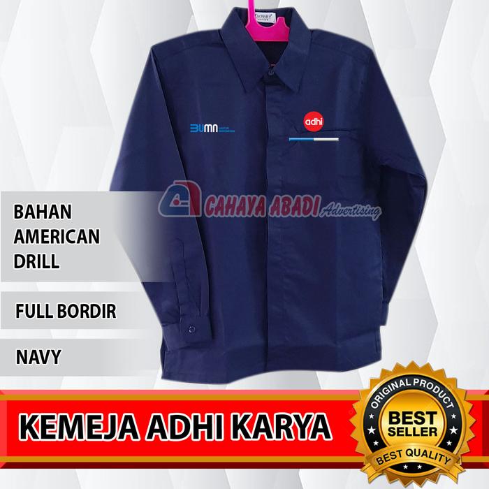 Kemeja BUMN Adhi Karya Seragam BUMN Adhi Karya Navy