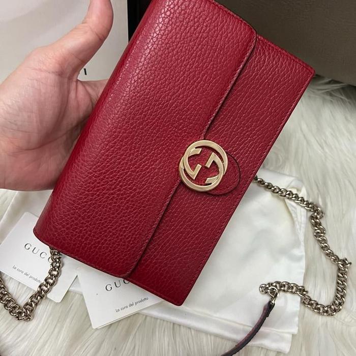 preloved gucci woc interlocking