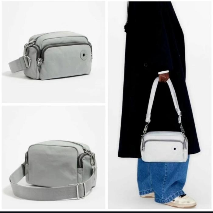 BYL Medium pocket Crossbody Light Grey