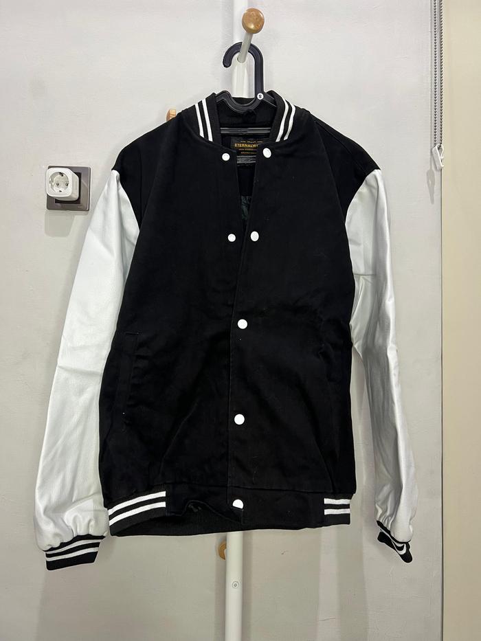 varsity jacket eternalworks black - L