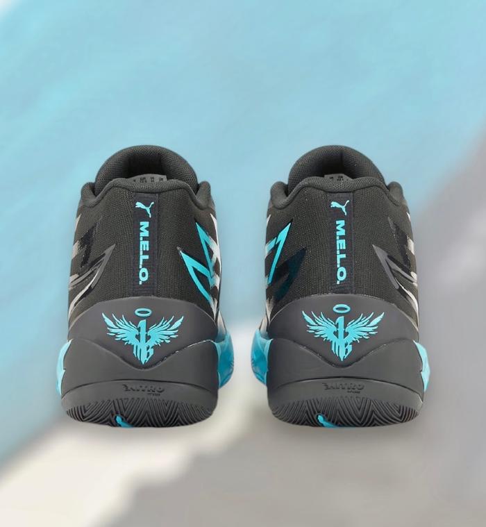 Puma Lamelo Ball Mb 02 Black Blue atoll 100% Original BNIB(sepatu baru dalam box)!
