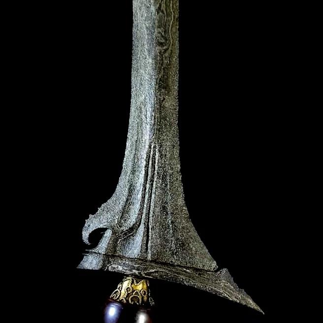 Keris Sinom Robyong Pamor Segoro Muncar Tangguh PB Sepuh Kuno Gagah