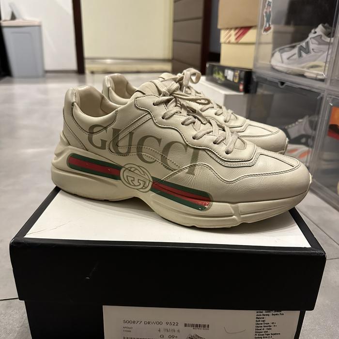 gucci rhyton box logo not baseball gg supreme lv goose sz g9+ preloved