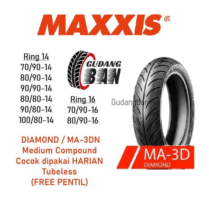 Maxxis Diamond Ring 14 80 80 14 / 90 80 14 / 100 80 14 / 70 90 14 / 80 90 14 / 90 90 14 MA V6 M921 M