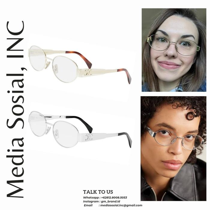 C***LINE METAL EYEGLASSES