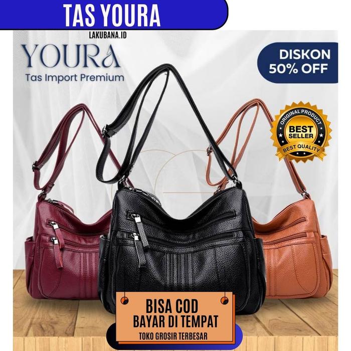 Tas Youra Bag - Youra Tas Import Premium Mewah Selempang Wanita