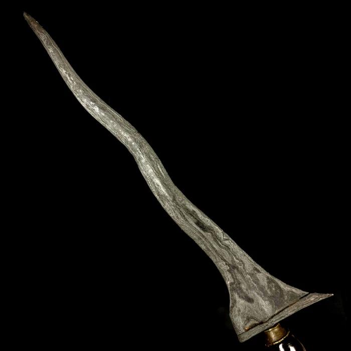 Keris Patrem Pulanggeni Pamor Wos Wutah Tangguh Majapahit Sepuh Kuno