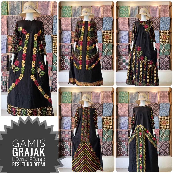 longdress lowo encim - longdres batik colet