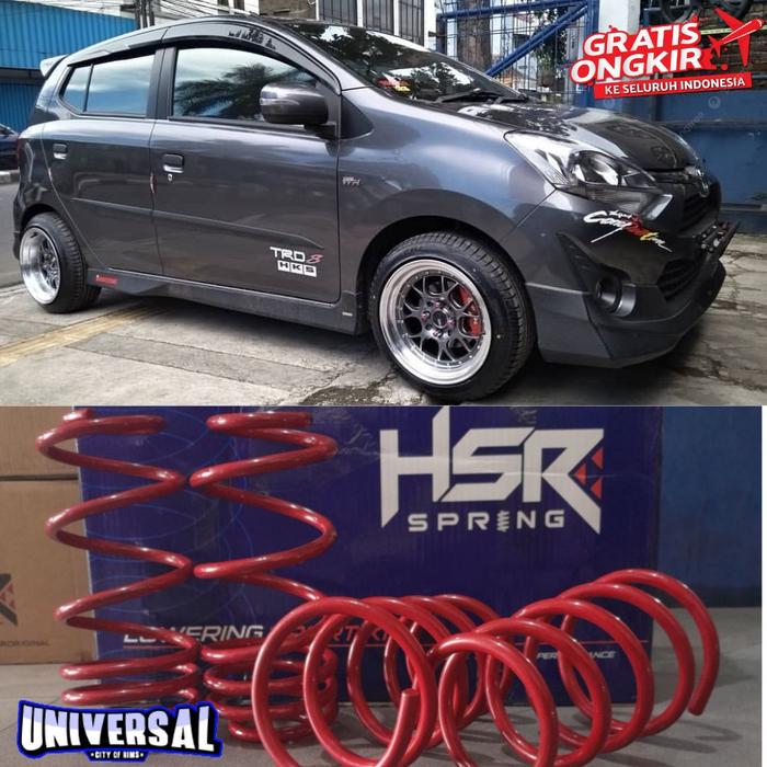 per mobil toyota agya lowering kit hsr spring per castem ceper hsr untuk agya