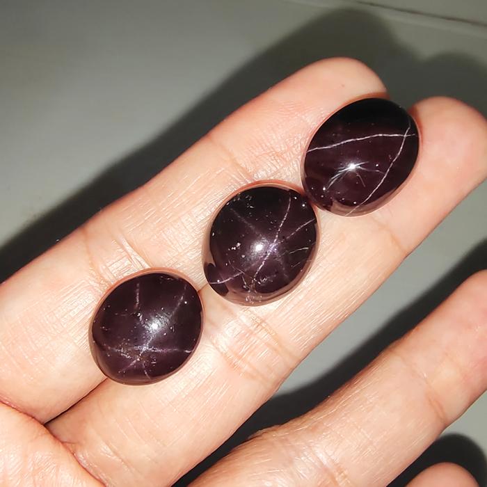Natural Batu Permata Garnet Star - Batu Garnet Asli