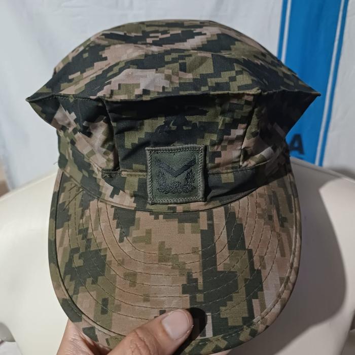 Okinawa Utility Working Cap Topi Army Loreng Digital Tiger Stripes Marines Korea (1)