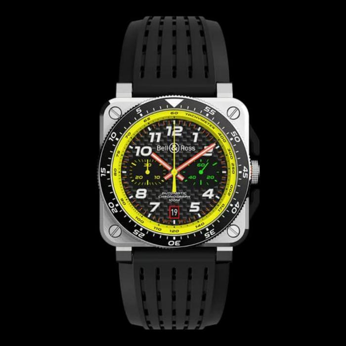 Jam tangan Automatic Swiss Chrono Cal 301 Bell & Ross BR 03-94 RS19
