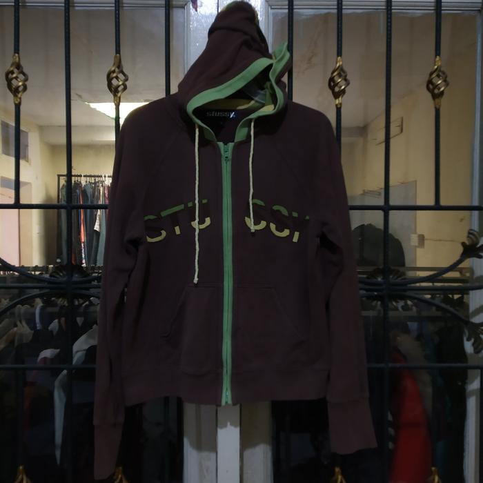 Hoodie stussy Y2k brown good