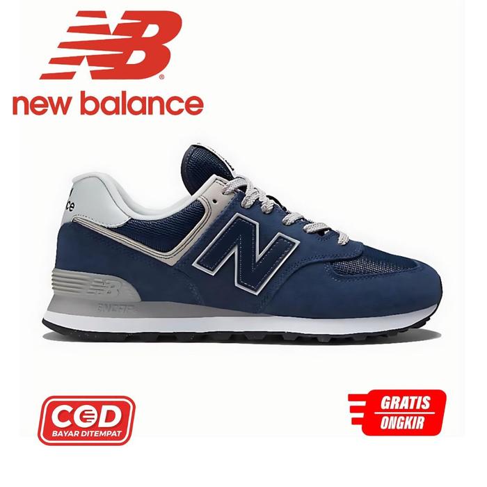 SEPATU NEW BALANCE 574 CLASSIC NAVY 100% BNIB