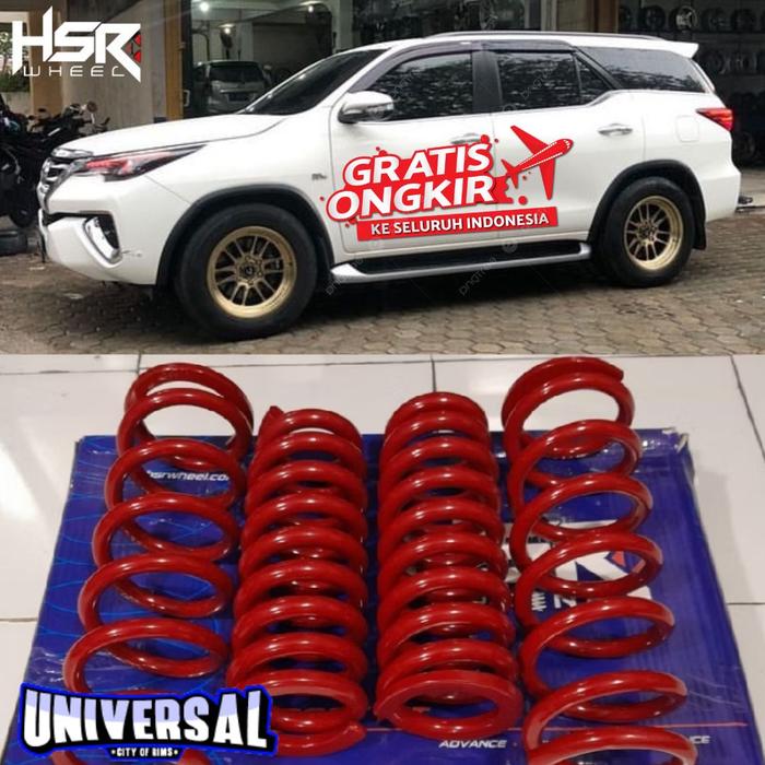 per hsr fortuner lowering kit hsr untuk semua jenis mobil toyota fortuner vrz trd dll