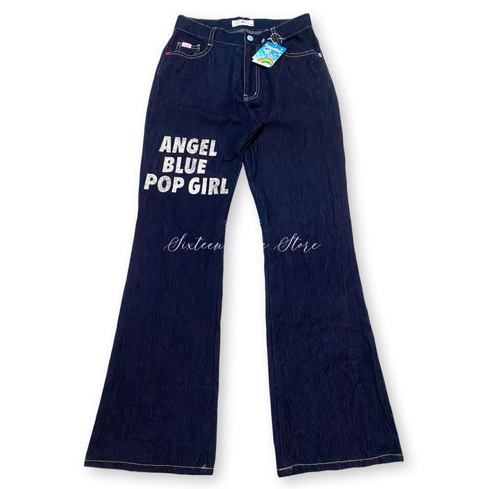 ANGEL BLUE POP GIRL FLARED JEANS BNWT