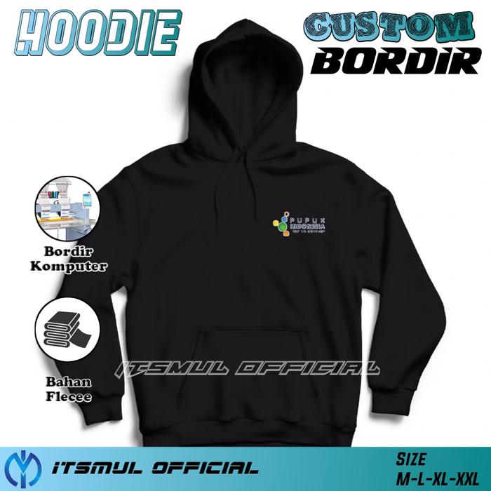 Jaket Hoodie Pupuk Indonesia Bordir Jaket Pupuk Indonesia Bordir