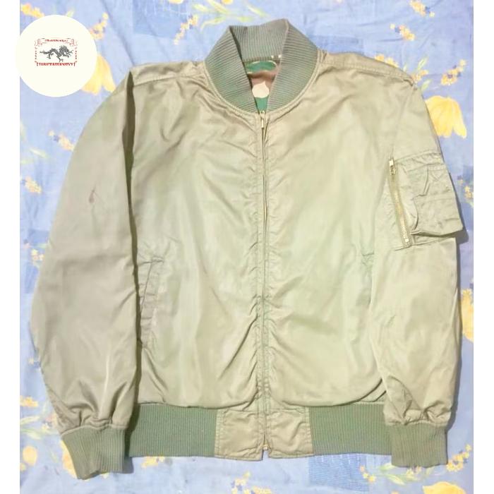 Jaket Bomber Reversibel Army Loreng Second
