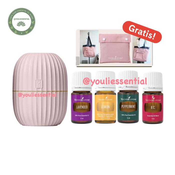 Paket Cactus /Owl/Dessert Mist Diffuser Young Pepermint Lemon RC Lavender Living