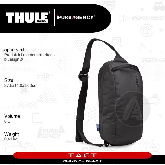 Tas Selempang Waist bag Thule Tact sling 8L - black