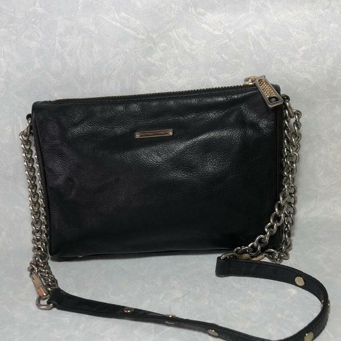 Rebecca Minkoff Triple Zipper Leather Slingbag