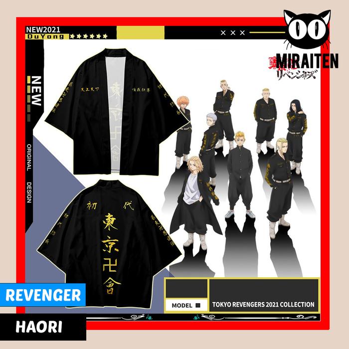 HAORI YUKATA TOKYO REVENGER MIKEY COSPLAY BAHAN ADEM BERKUALITAS