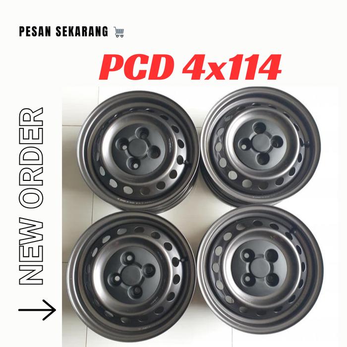 (1Set /4PCS) Center dop velg kaleng 4x114 bisa untuk Ring 13 Ring 14,Ring 15,Ring 16,Ring 17 bayar d