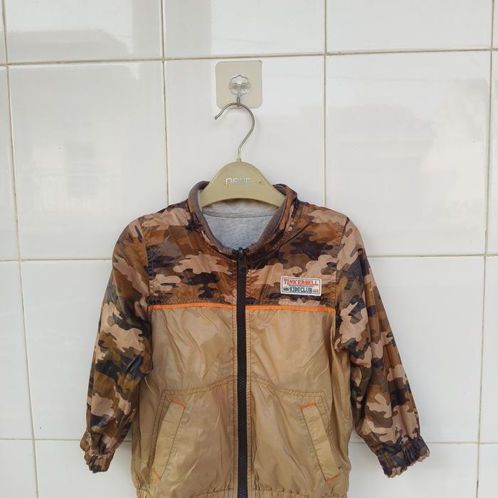 Tinkerbell - Jaket bolak Balik usia 2-3 th - jaket anak laki-laki bahan parasut second preloved