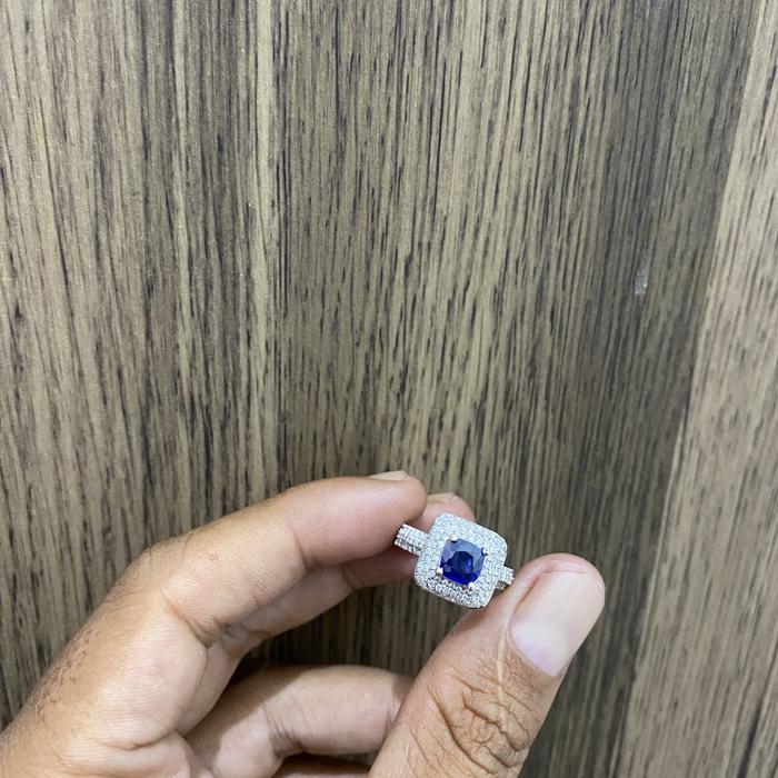CINCIN EMAS PUTIH NATURAL BERLIAN EROPA0,52ct/138pcs NA489