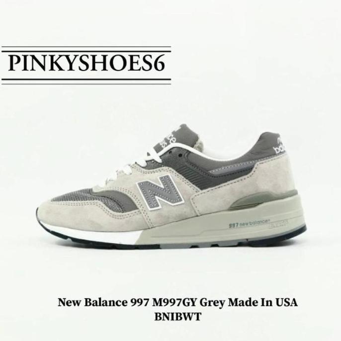 Sepatu Balance 997 M997Gy Grey Made In Usa Bnibwt
