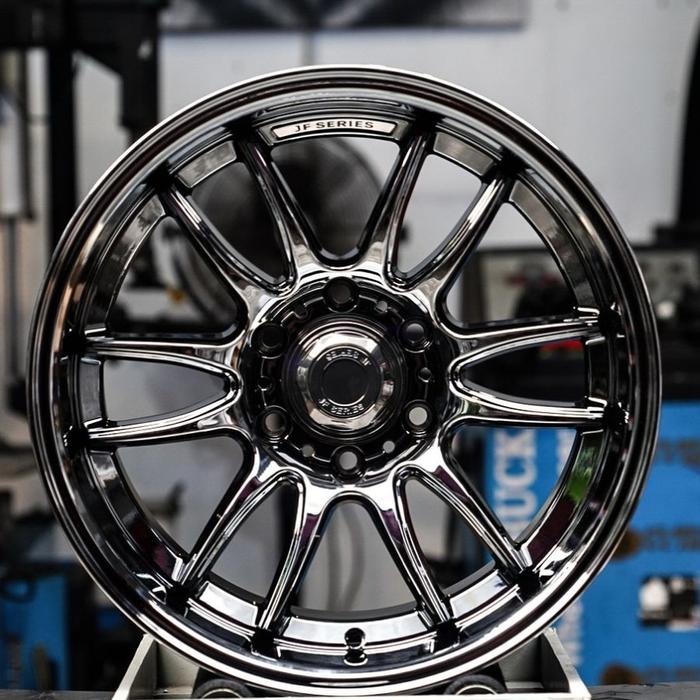 velg mobil 18 GAZE JF BLACK CROME R18 pajero Fortuner Strada hilux