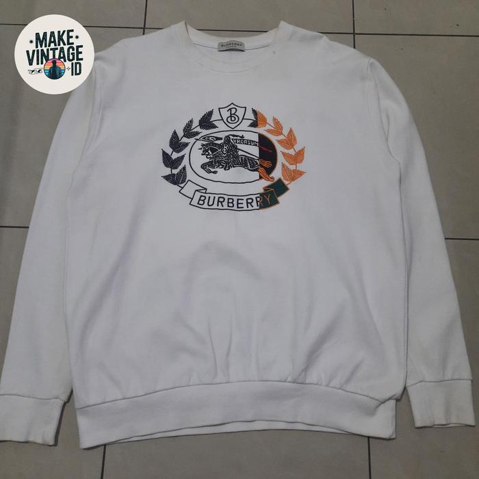 crewneck vintage burberry london mulus no minus