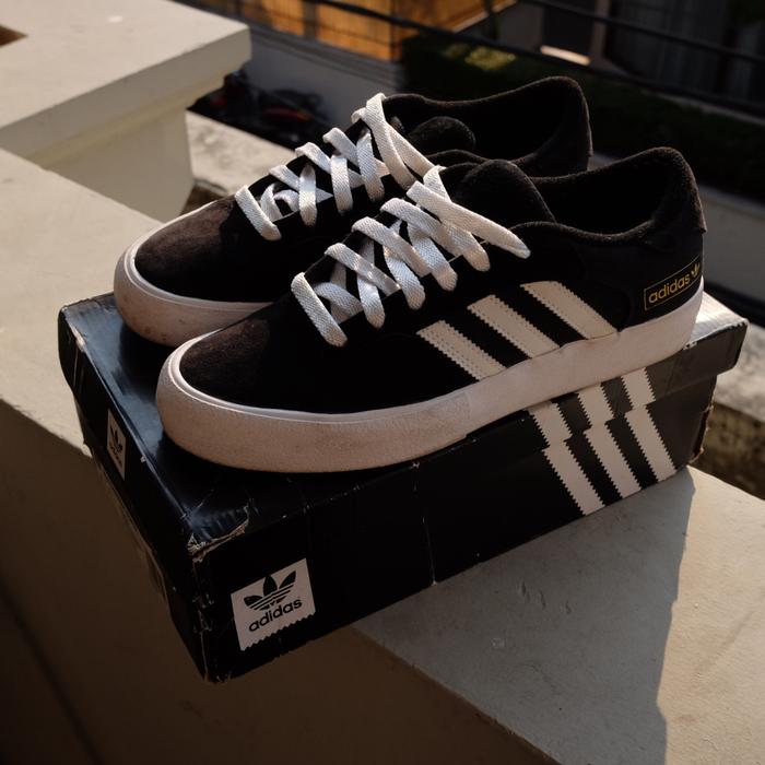 adidas Matchbreak Super Skate Shoes Black White - bukan adidas samba