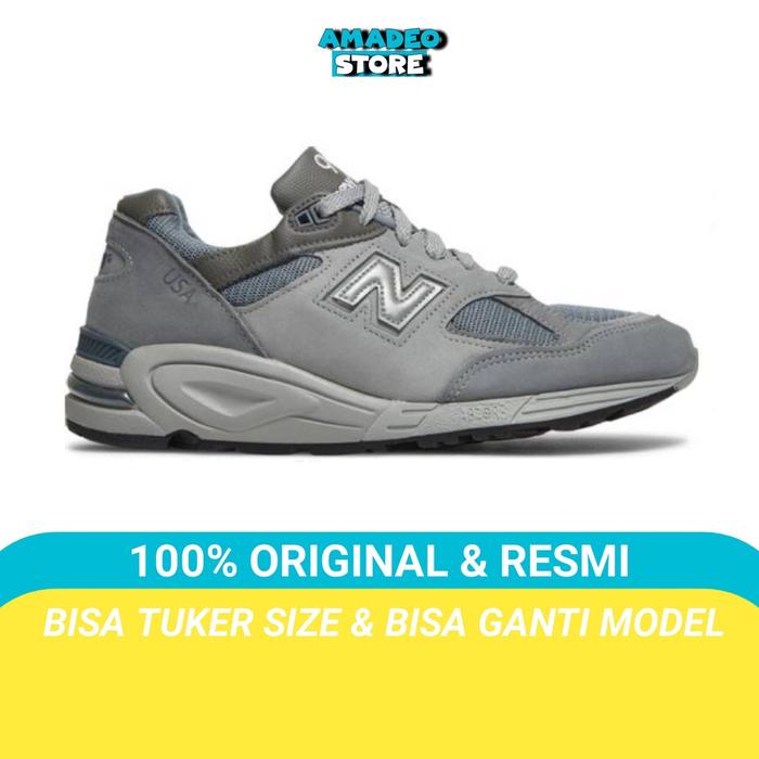 Sepatu Nb 990 V2 X WTAPS Grey Original Bnib / sneakers pria