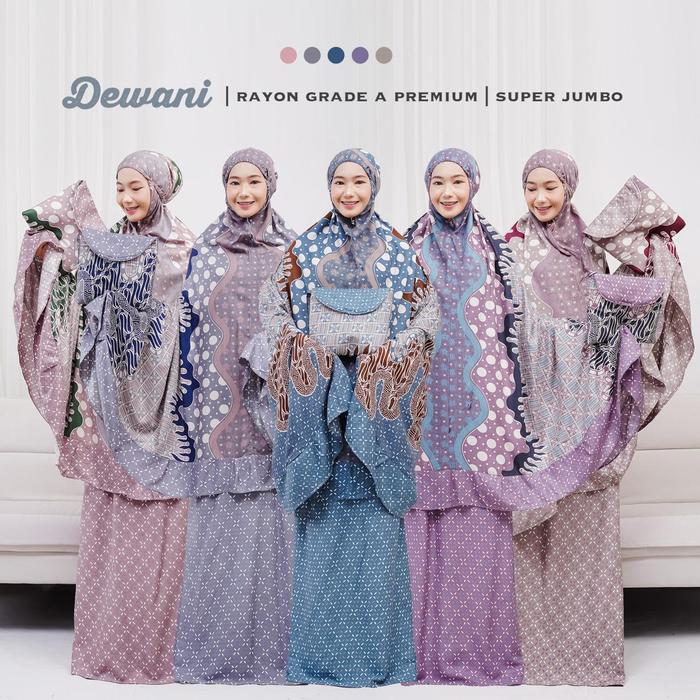 Mukenah batik Solo dewasa super jumbo Dewani Gayatri