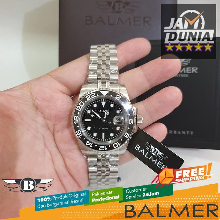 JAM TANGAN PRIA BALMER B.8133 JAM BALMER ORIGINAL 8133 SILVER BLACK