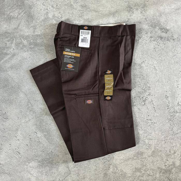 Dickies 85283 Loose Fit Double Knee Work Pants Dark Brown