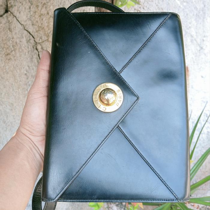 Tas Bag Celine Star ball Clutch Vintage Original Second pemakaian wajar