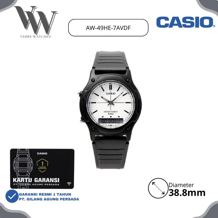 Jam Tangan Casio General AW-49HE-7AVDF Original & Garansi Resmi